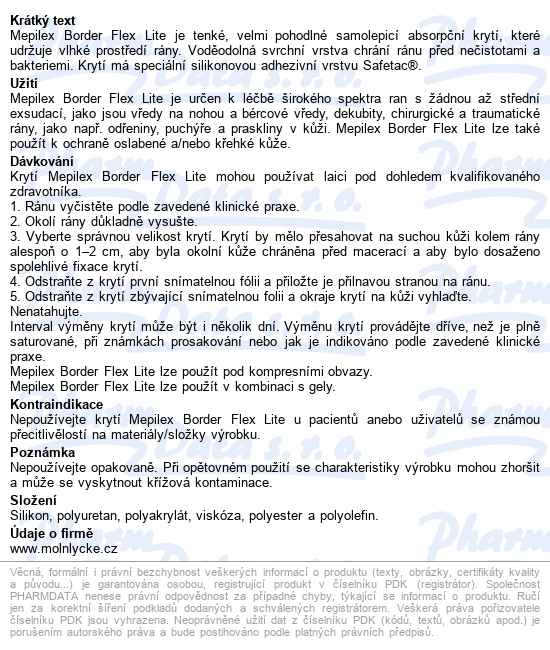 Mepilex Border Flex Lite 4x5 cm, 10 ks, tenké samolepící pěnové krytí se si - popis