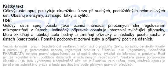Bioxtra ústní Sprej Gelový 50ml - popis