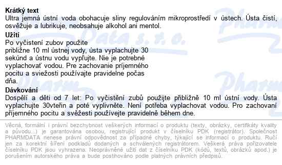 Bioxtra ústní Voda Ultra Jemná 250ml - popis