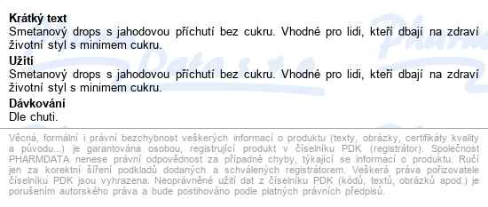 Vivil Creme Life Jahoda Bez Cukru 60g - popis