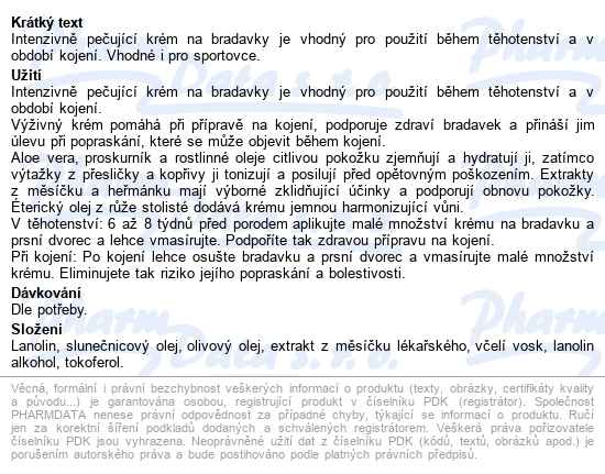 Weleda Balzám Na Bradavky 25g - popis