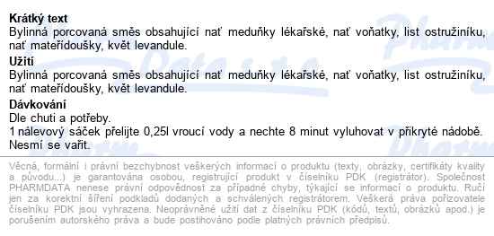 Megafyt Mateří Doušek 20x1.5g - popis