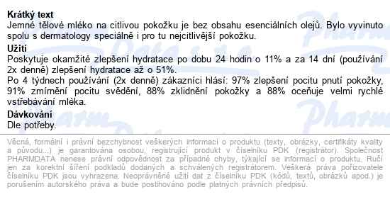 Weleda Jemné Tělové Mléko Na Citliv.pokožku 200ml - popis