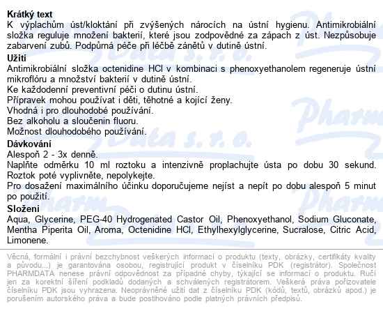 Neocident ústní Voda/kloktání 250ml Eneo - popis