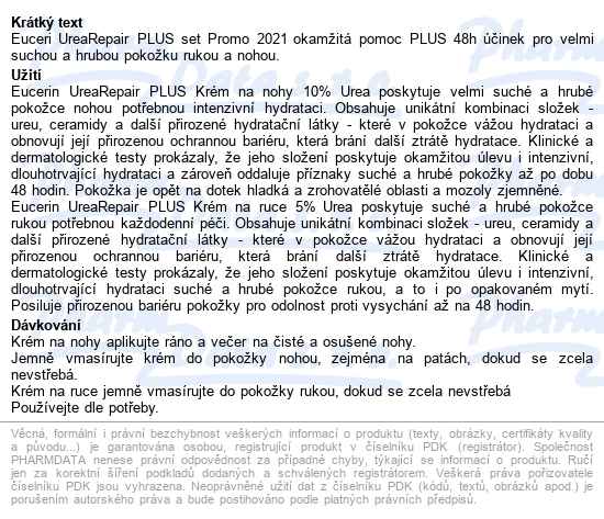 Eucerin Urearepair Plus Suchá Pokožka Vánoce 2024 - popis