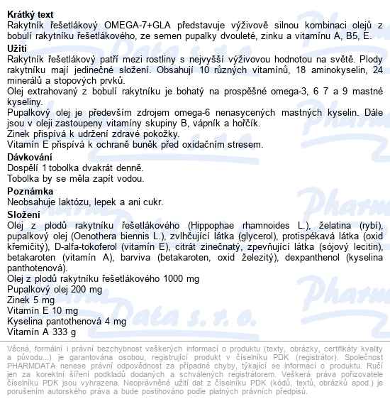 Beauty Omega-7 Cps.120 - popis