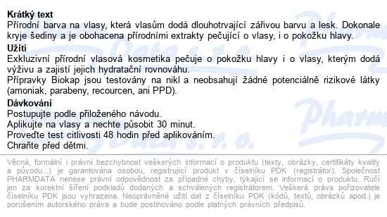 Biokap Nutricolor delicato 8.64 Tiziánově červená barva na vlasy 140 ml - popis