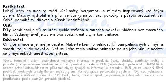 Leros živel Vzduch krém na ruce 50ml - popis