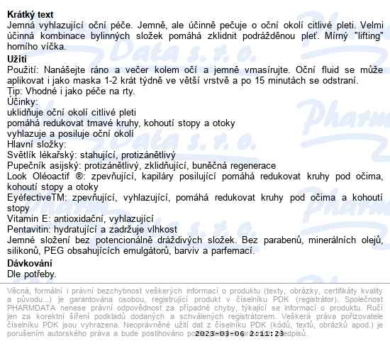 Dr. med. Christine Schrammek Sensiderm eye balm 15 ml - popis