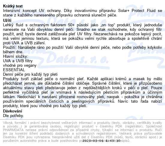 Dr. med. Christine Schrammek Solar+ protect fluid SPF50+ 50 ml - popis