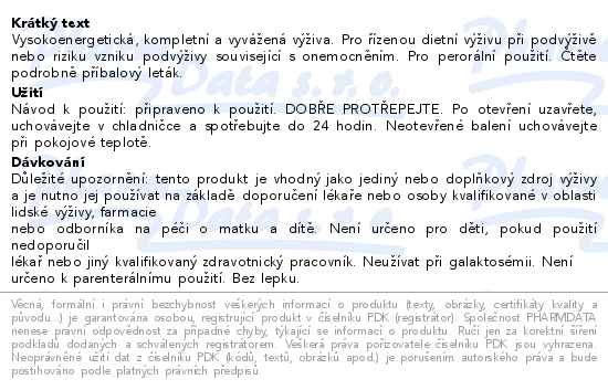 Ensure Plus Vanilková Příchuť perorální roztok 4x220ml - popis