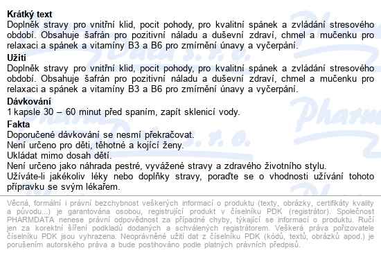Tryptospan S Konopným Olejem Cps.30+15 - popis
