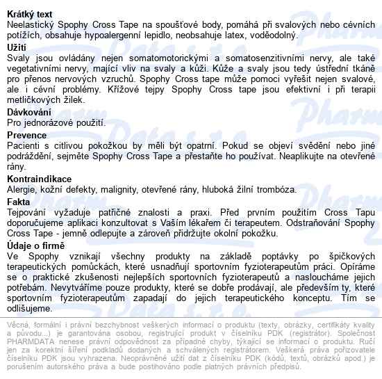 Spophy Cross Tape Multi Mix 130ks - popis