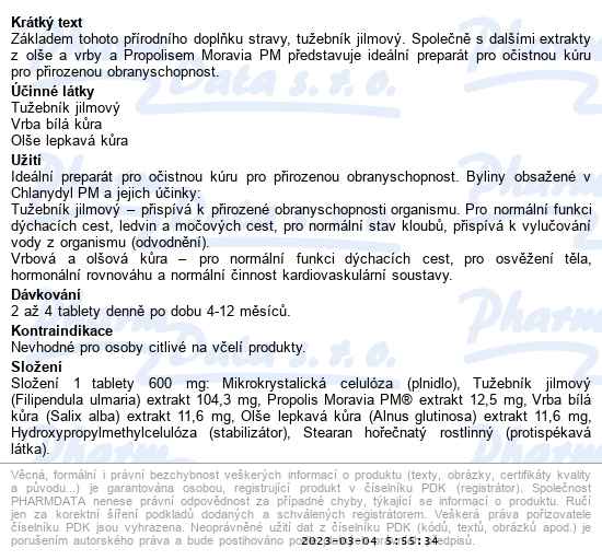 Purus Meda Chlanydyl 60 tablet - popis