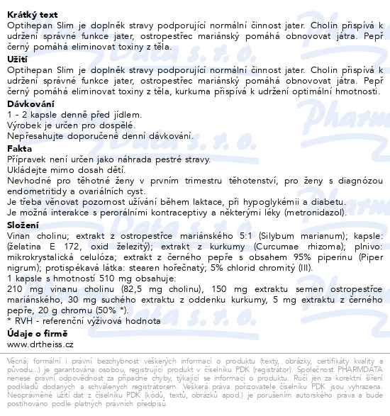 Optihepan Slim 30 kapslí - popis
