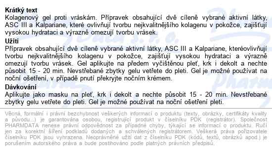Ryor Kolagenový Gen Na Vrásky 50ml - popis