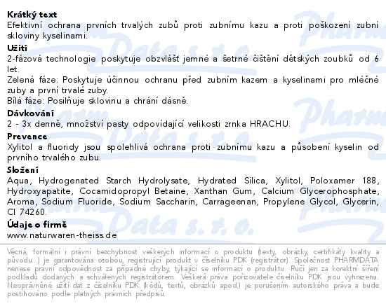 Lacalut Junior 6+ let zubní pasta 55 ml - popis