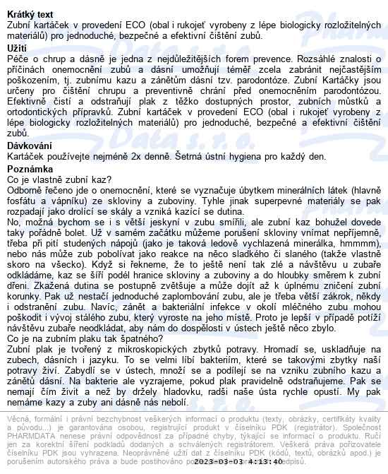 Softdent Eco zubní kartáček medium 1 kus - popis