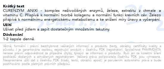 Curenzym Anixi 60 kapslí - popis