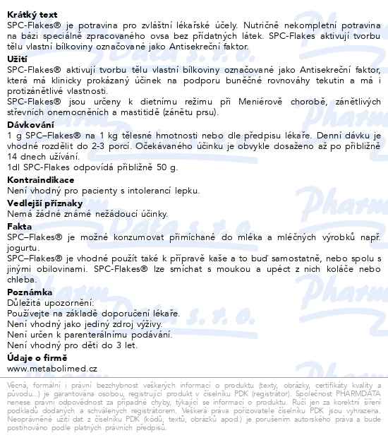 SPC-flakes 450 g - popis