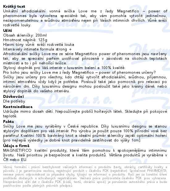 Magnetifico Love Me vonná svíčka meadow 125 g - popis