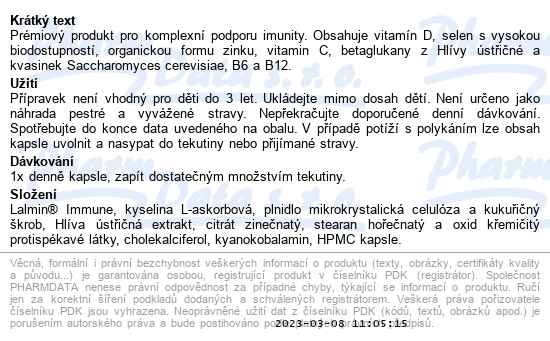 Movit BetaGlukan premium +vitamín C+D3+zinek 60 kapslí - popis