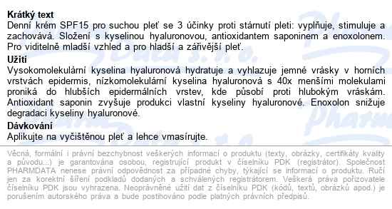 Eucerin Hyaluron-Filler + 3x Effect denní krém náhradní náplň 50 ml - popis