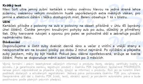Curasept Maxi soft 010 zubní kartáček - popis