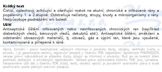 HydroClean Solution ošetřující roztok na rány 350 ml - popis