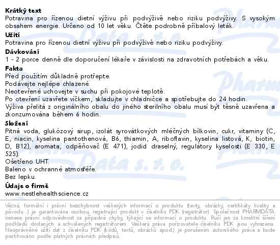 Resource Ultra Fruit High Protein Příchuť Ananas perorální roztok 4x200 ml - popis