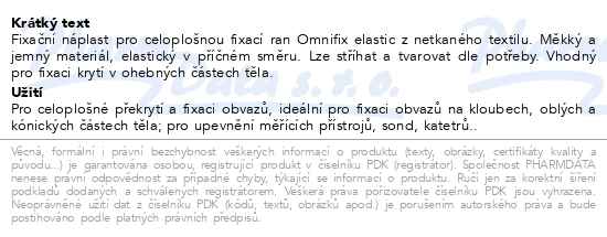 Náplast Omnifix elastic 10cmx2m - popis