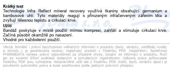 Pulsaar Active Bandáž na kotník s bambusovým uhlím vel.M - popis