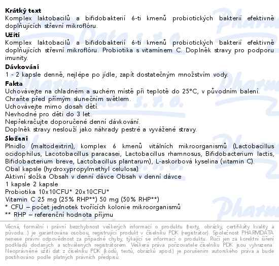 Probio Imun Probiotika + Vit C 30 kapslí Agmed - popis