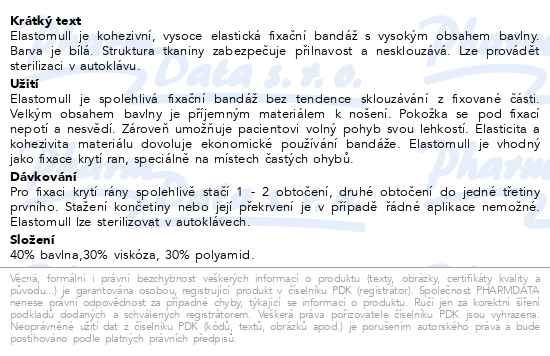 Leukoplast Elastomull obinadlo bílé kohezivní 8cmx4m - popis
