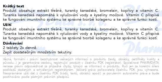 Edenpharma Třešeň dna forte 90 tablet - popis