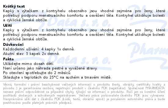 Blendea Kontryhel olejové kapky 10ml - popis