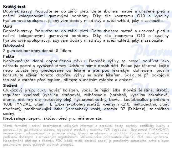 Bloom Robbins Glowy skin collagen - vitamíny pro zlepšení pleti s kolagenem gumídci 40 kusů - popis