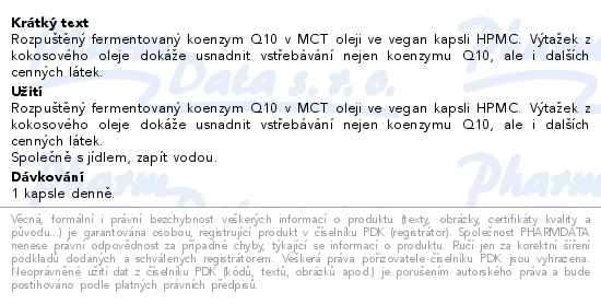 Nupreme Coenzym Q10 + MCT 60 kapslí - popis