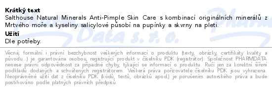 Salt House Náplasti proti akné 30ks - popis