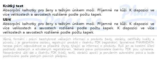 Molicare Premium Lady pants navlékací absorpční kalhotky 7 kapek vel. M 2x8 kusů Akční balení - popis
