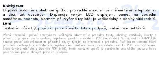 Cemio Metric 304 Rapid Flex Teploměr digitální - popis