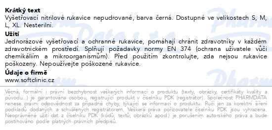 Softclinic Nitril pink vyšetřovací rukavice nepudrované velikost S 100 kusů - popis
