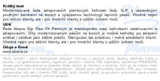Abena Slip Flexi Fit Premium kalhotky prodyšné absorpční vel L-XL 3 - popis