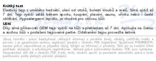 GM rayonGEM kinesiology tape 5cmx5m love - popis