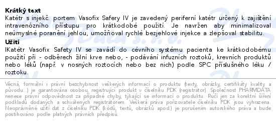 Vasofix Safety 20 g 1,1x33 mm růžová 50 ks - popis
