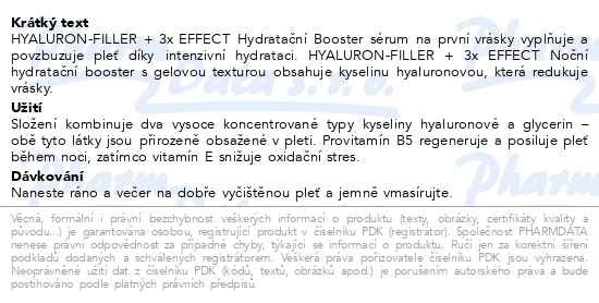Eucerin Hyaluron-fill + 3xEffect Booster Vánoce 2023 - popis