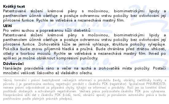 Allpresan Diabetic Intensive Repair pěna 125 ml - popis