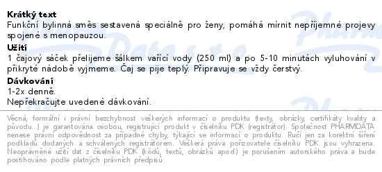 Leros Klidná menopauza 20x1.3g - popis