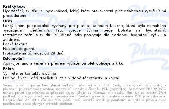 Isispharma Teen Derm Hydra vyrovnávací hydratační krém 40ml - popis