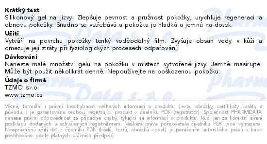 Tricomed Silogel pro péči o pokožku s jizvami 50 ml - popis
